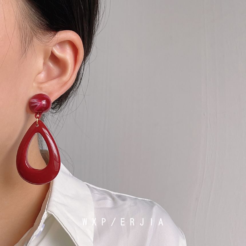Acrylic Droplet Drop Earring
