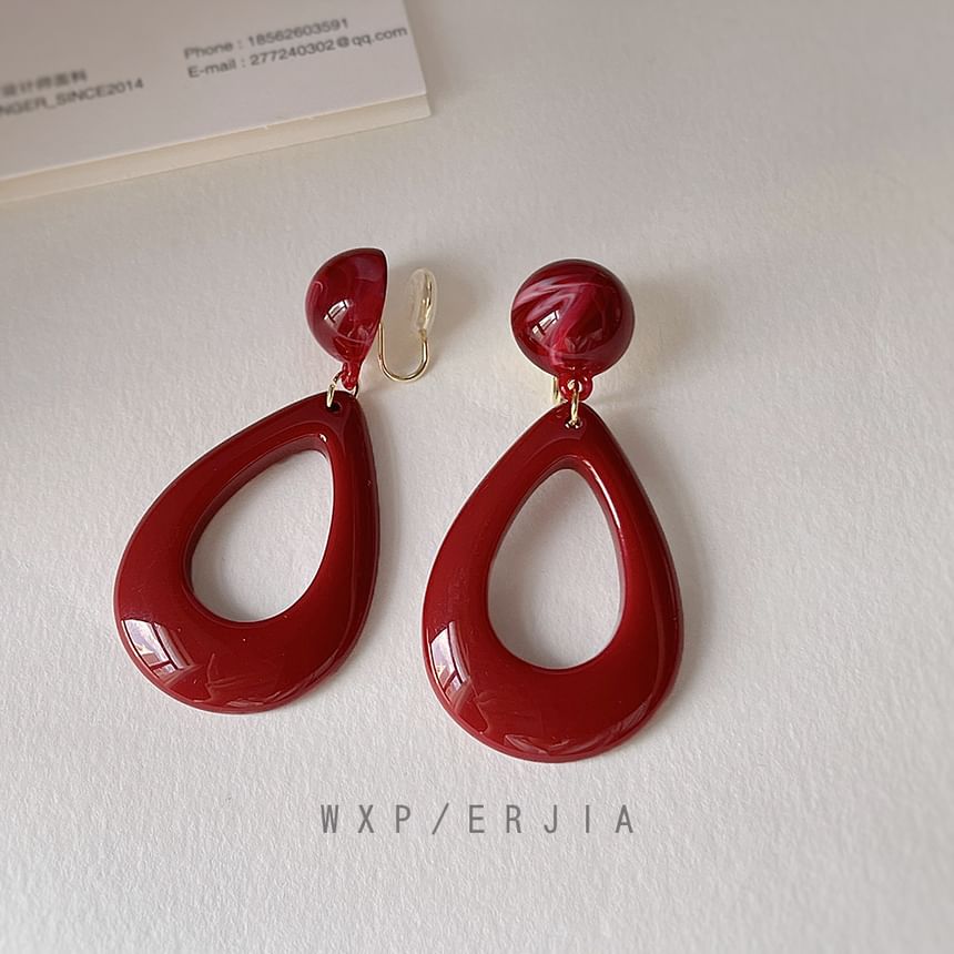 Acrylic Droplet Drop Earring