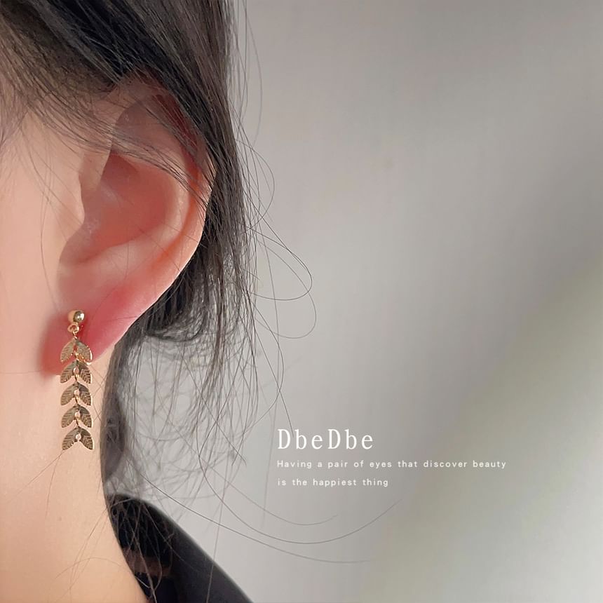 Alloy Dangle Earring Leaf