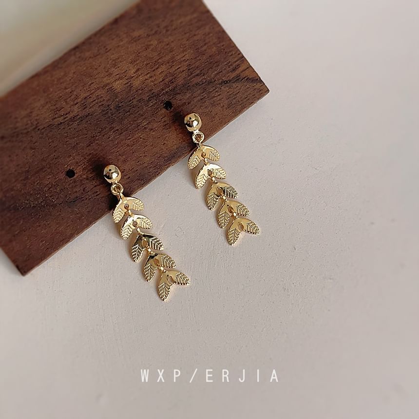 Alloy Dangle Earring Leaf