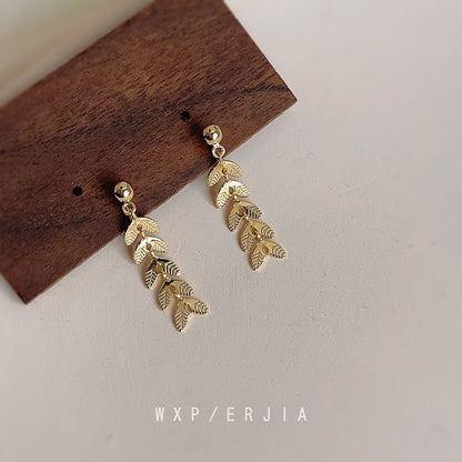 Alloy Dangle Earring Leaf