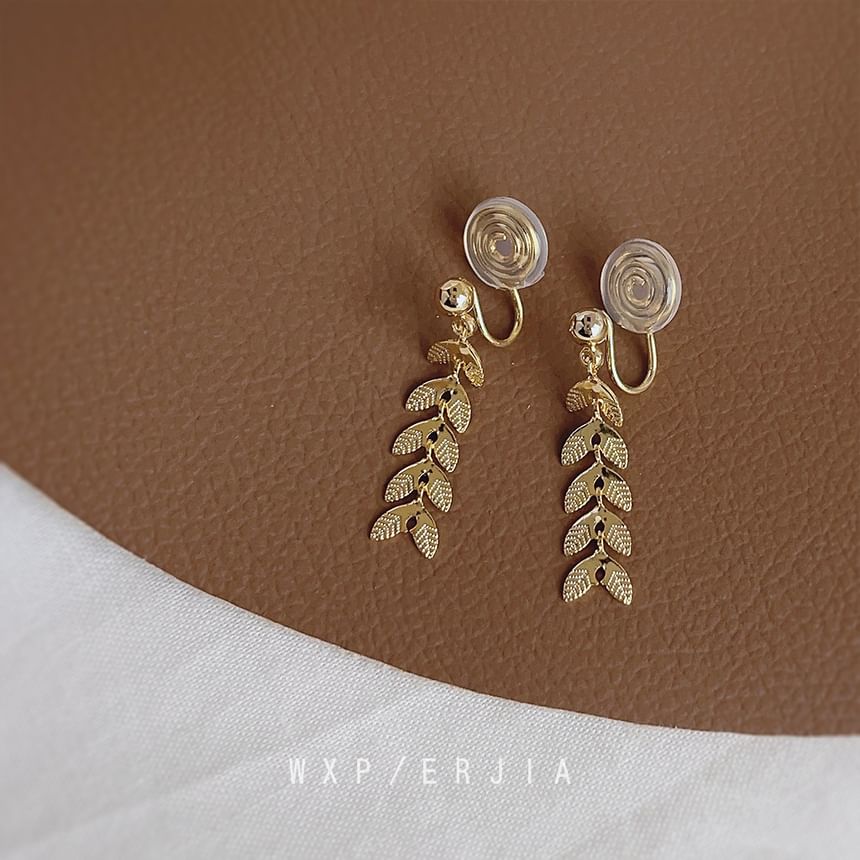 Alloy Dangle Earring Leaf