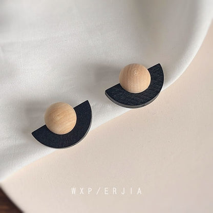 Wooden Ear Cuff Geometric