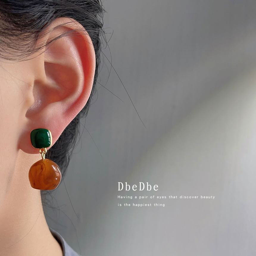 Alloy Resin Earring Drop
