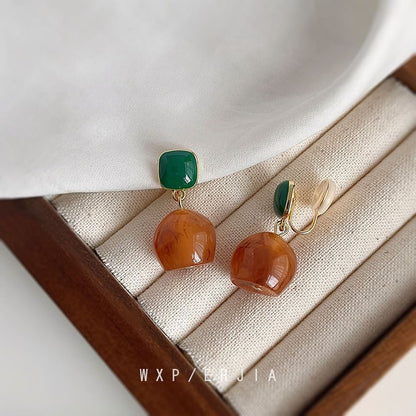 Alloy Resin Earring Drop