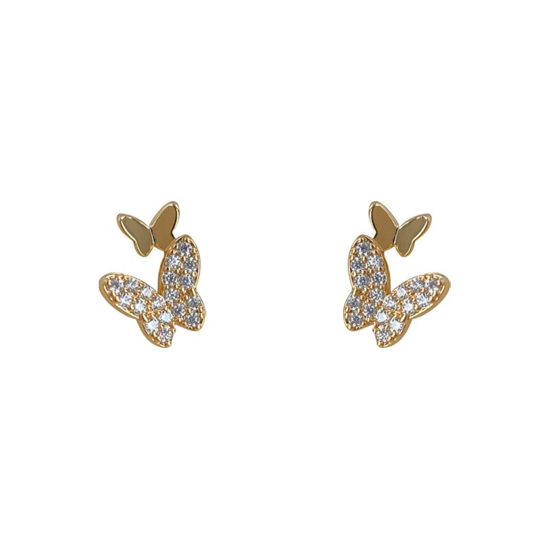 Butterfly Alloy Rhinestone Ear Cuff