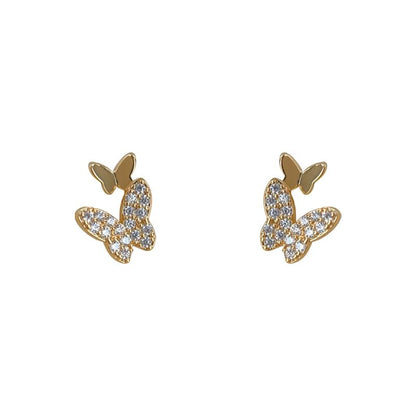 Butterfly Alloy Rhinestone Ear Cuff