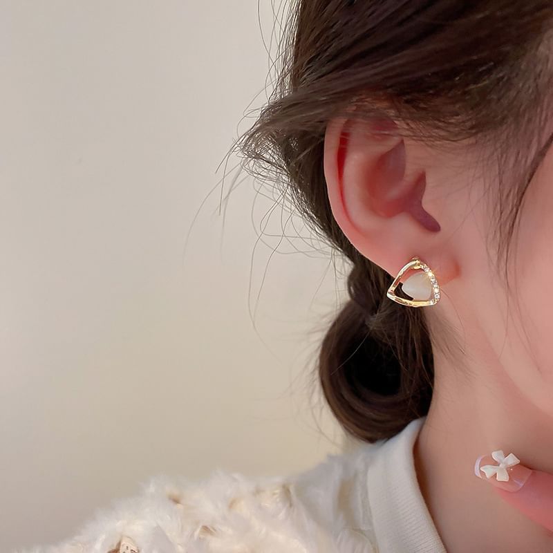 Faux Gemstone Stud Earring / Drop Earring