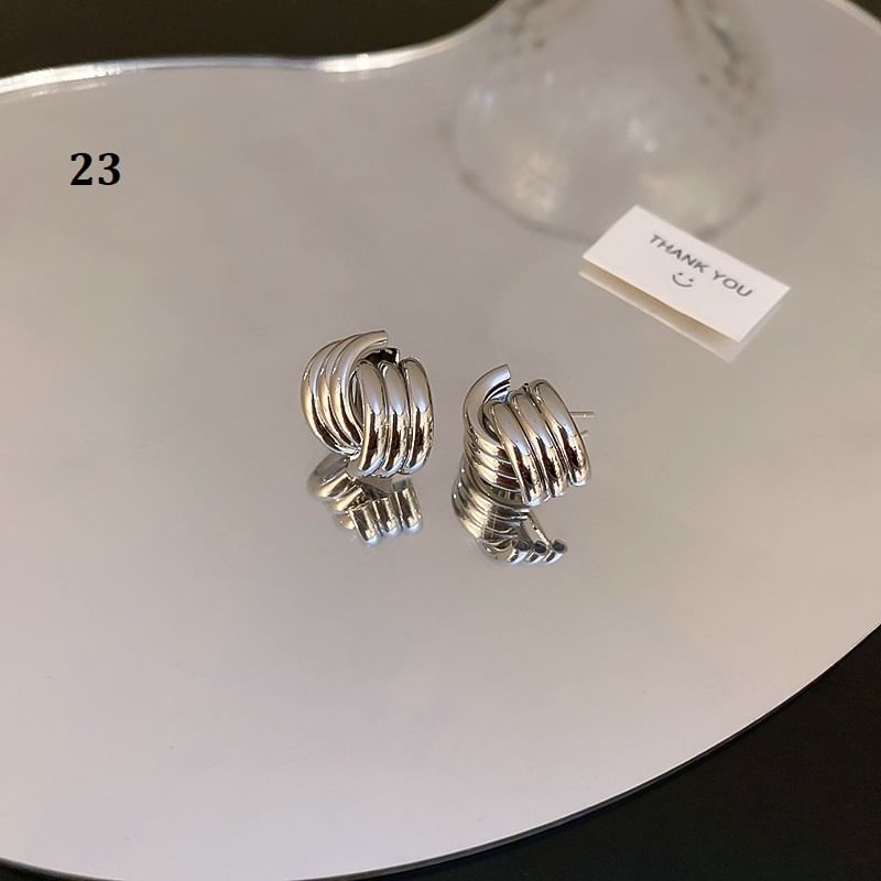 Silver Tone Earring (Various Designs)