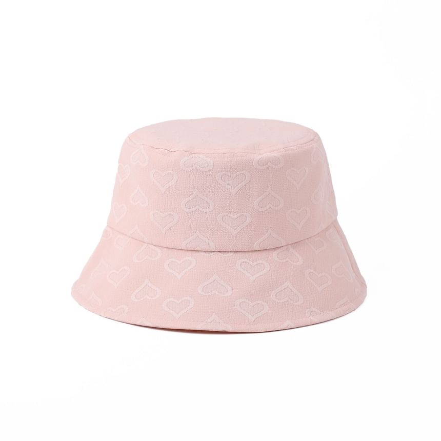 Heart Hat Jacquard Bucket