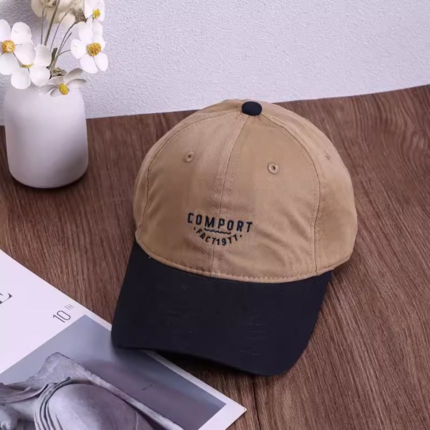 Lettering Tone Two Embroidered Cap Baseball