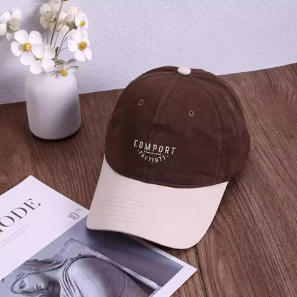 Lettering Tone Two Embroidered Cap Baseball