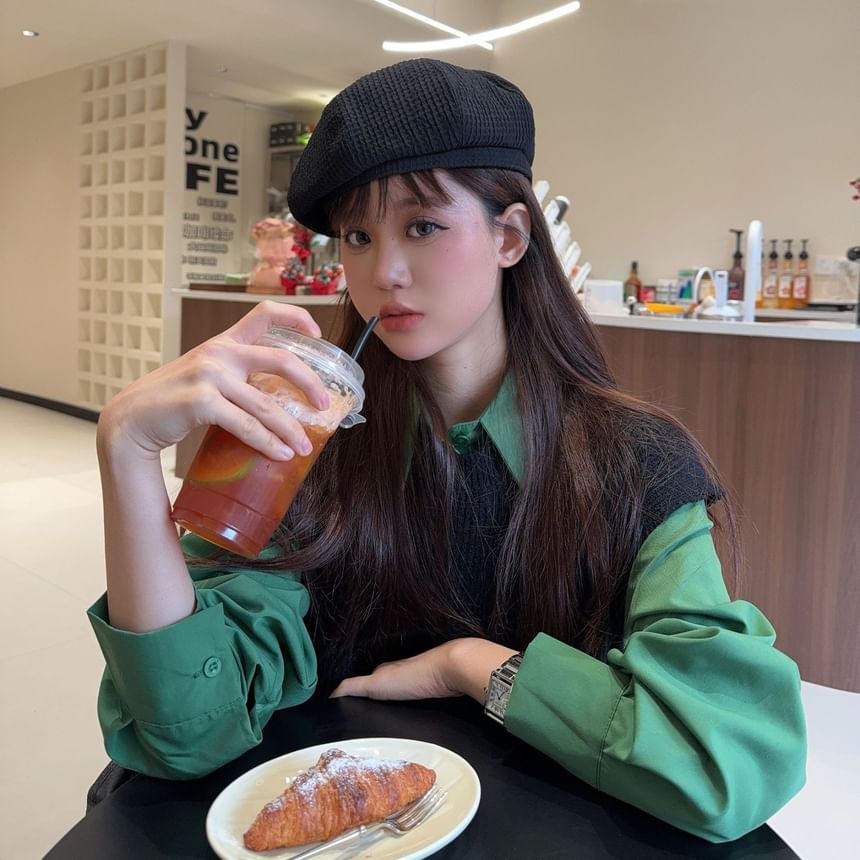 Waffle Beret Plain