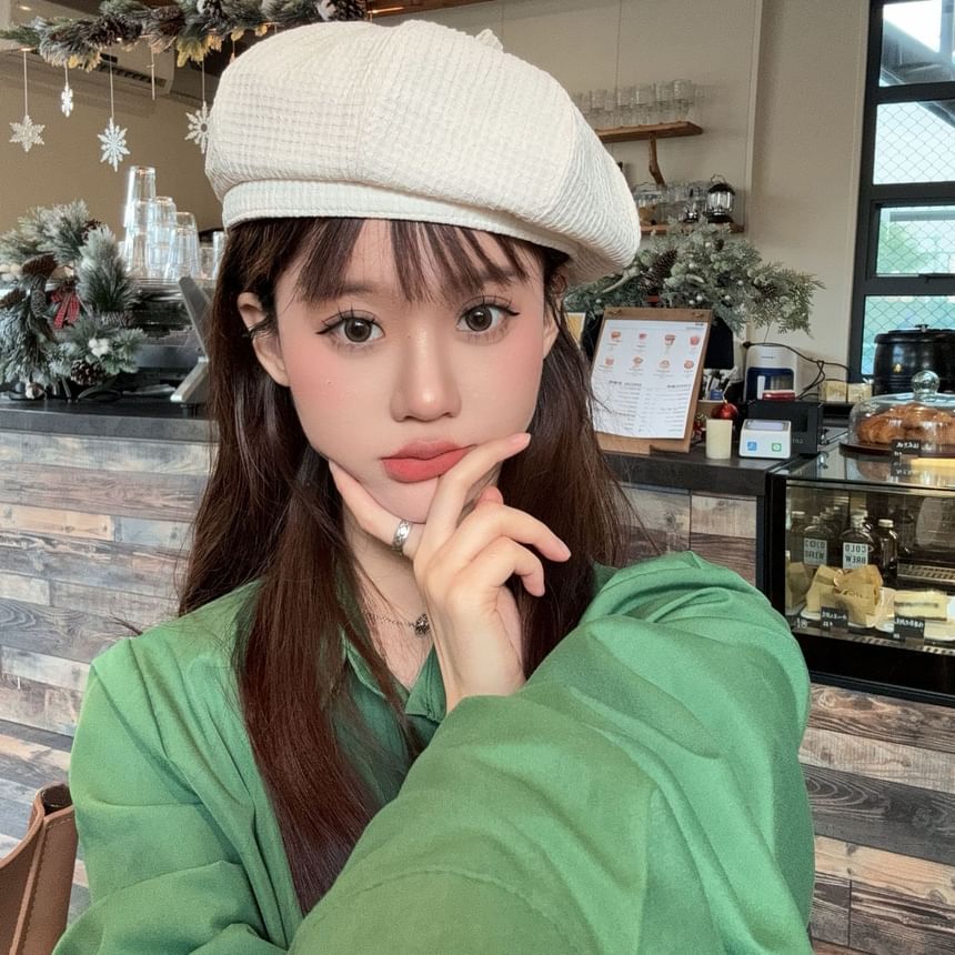 Waffle Beret Plain