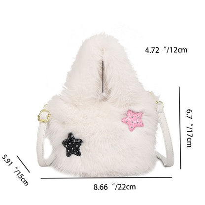 Plain Fluffy Crossbody Bag