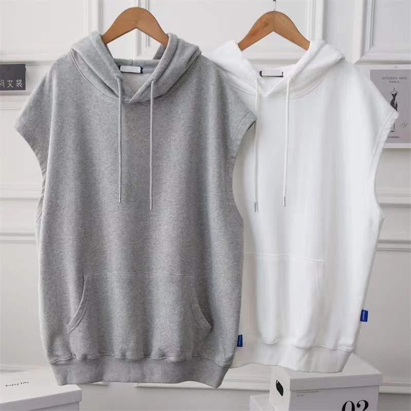 Hoodie Plain Sleeveless