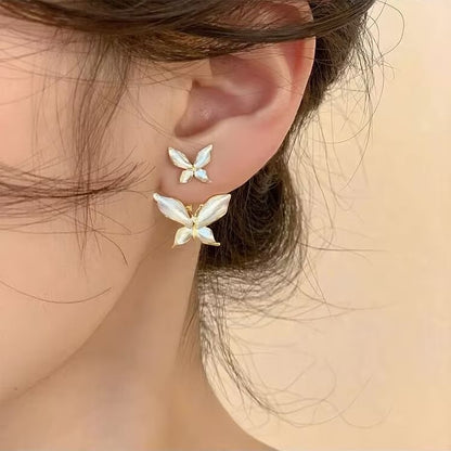 Alloy Jacket Butterfly Ear