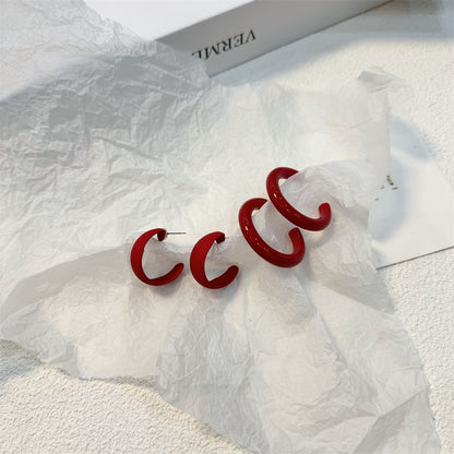 Hoop Open Earring Alloy Designs) (Various