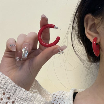 Hoop Open Earring Alloy Designs) (Various
