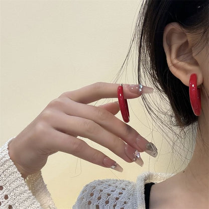 Hoop Open Earring Alloy Designs) (Various