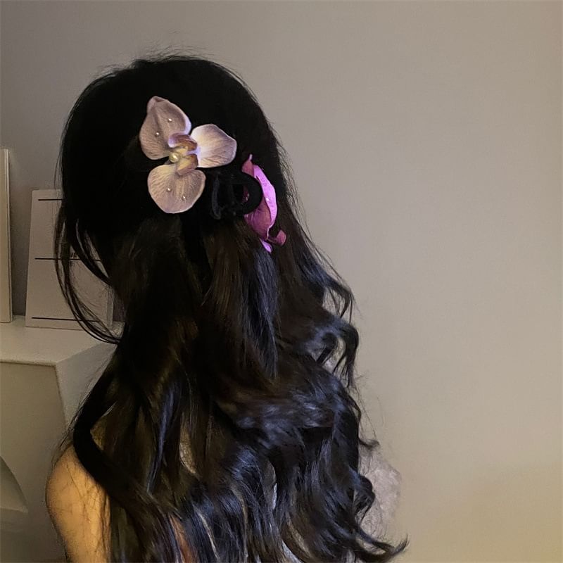 Clamp Floral Hair Fabric