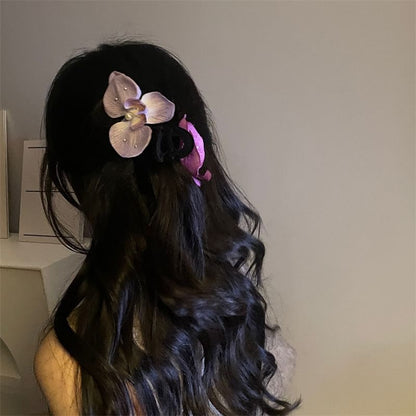 Clamp Floral Hair Fabric