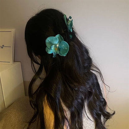 Clamp Floral Hair Fabric