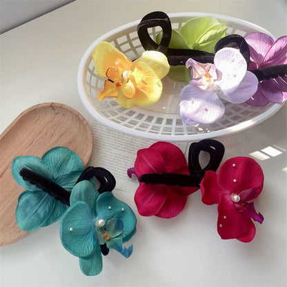 Clamp Floral Hair Fabric