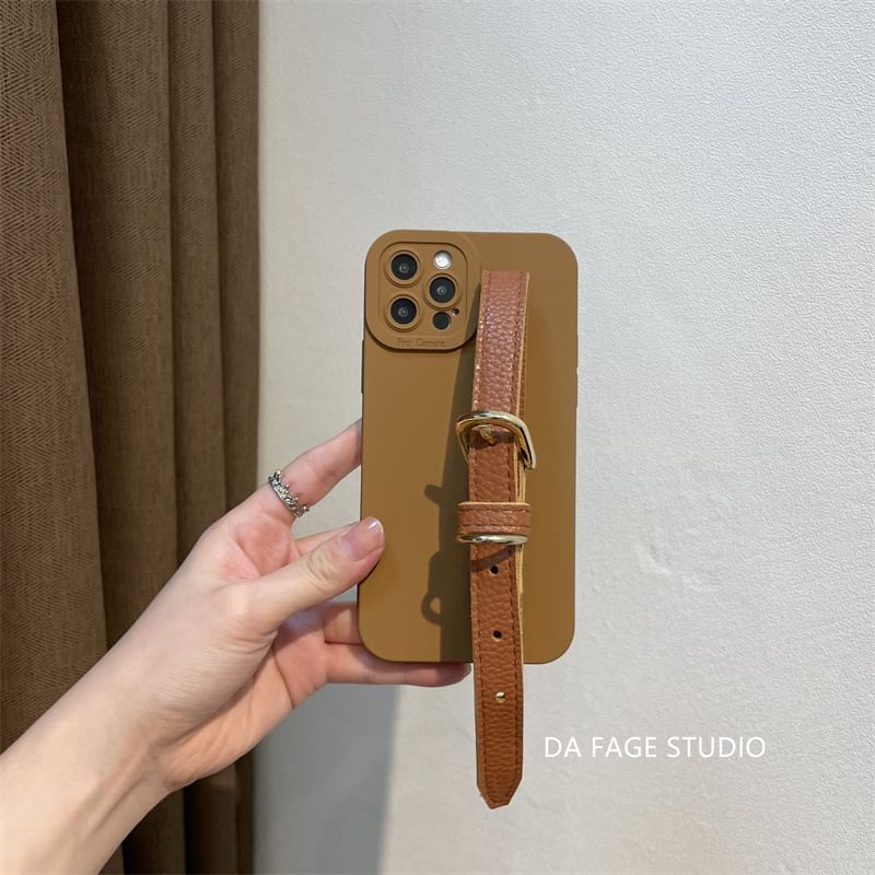 Strap Pearl Faux Phone Case