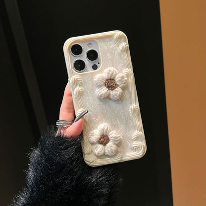 Yarn Floral Case Phone