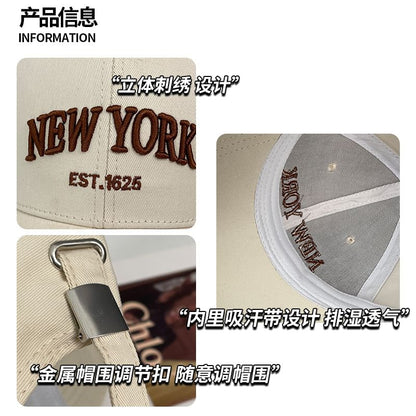 Baseball Lettering Embroidered Cap Distressed