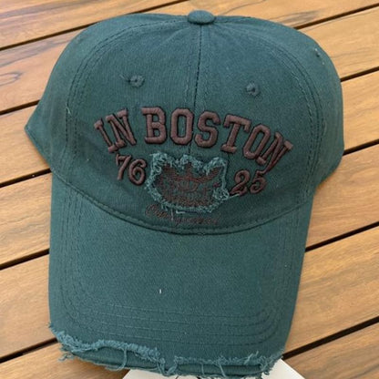 Baseball Distressed Embroidered Cap Lettering