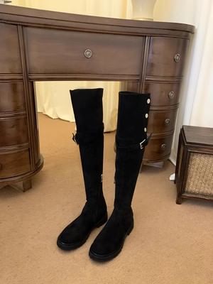 Boots Over-the-Knee Fleece-Lined