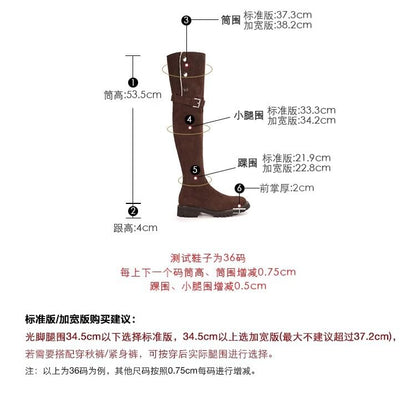 Boots Over-the-Knee Fleece-Lined