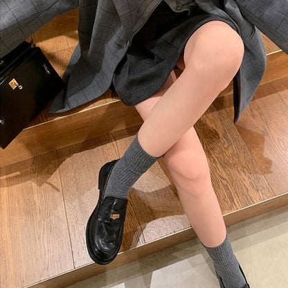 Leather Loafers Faux