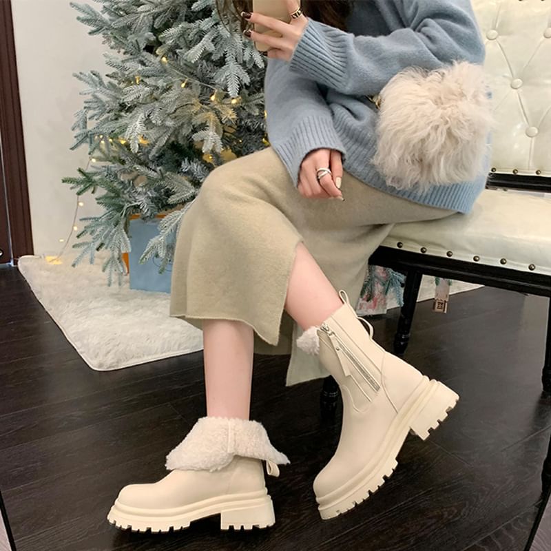 Boots Short Fleece-Lined