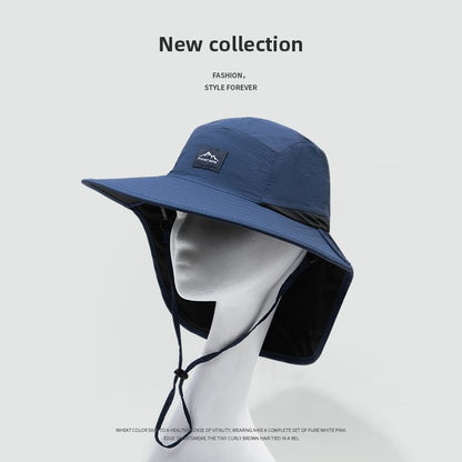 SampleApplique Boonie Hat with Sun Protection Neck Flap