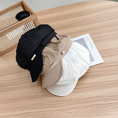 Cap Metal Plate Newsboy