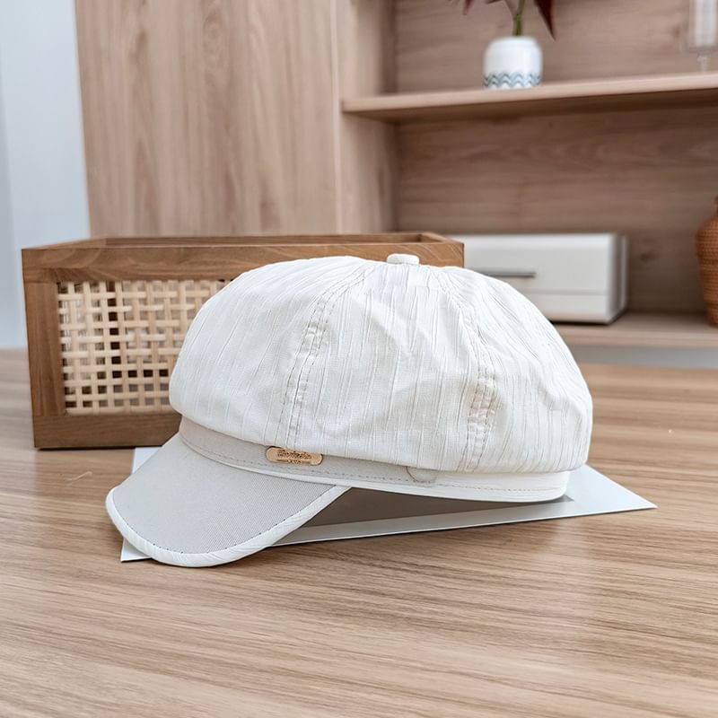 Cap Metal Plate Newsboy