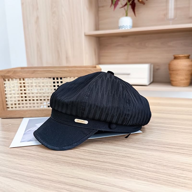 Cap Metal Plate Newsboy