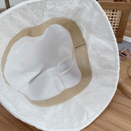 SamplePlain Shirred Bucket Hat