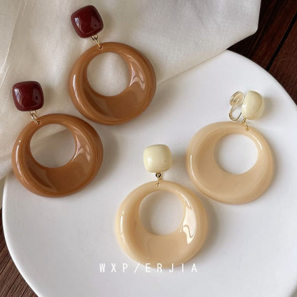 Drop Earring Hoop Resin