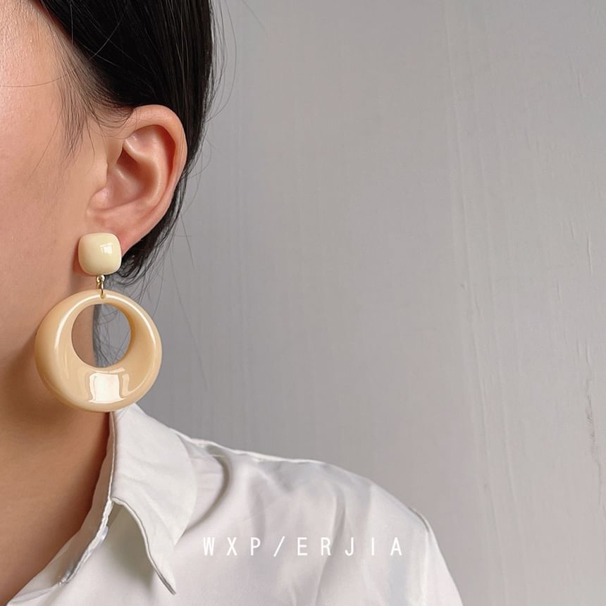 Drop Earring Hoop Resin