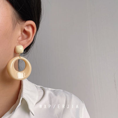 Drop Earring Hoop Resin