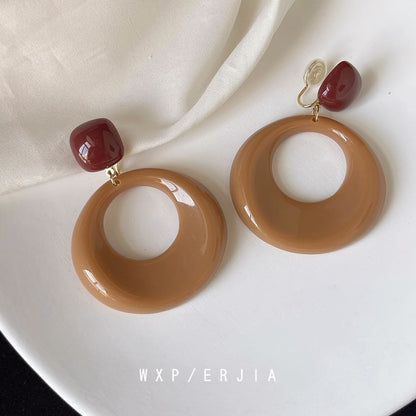 Drop Earring Hoop Resin