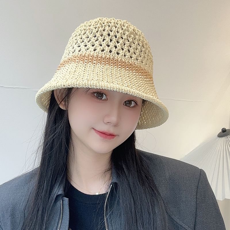 Foldable Straw Hat Bucket