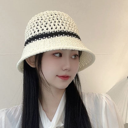 Foldable Straw Hat Bucket
