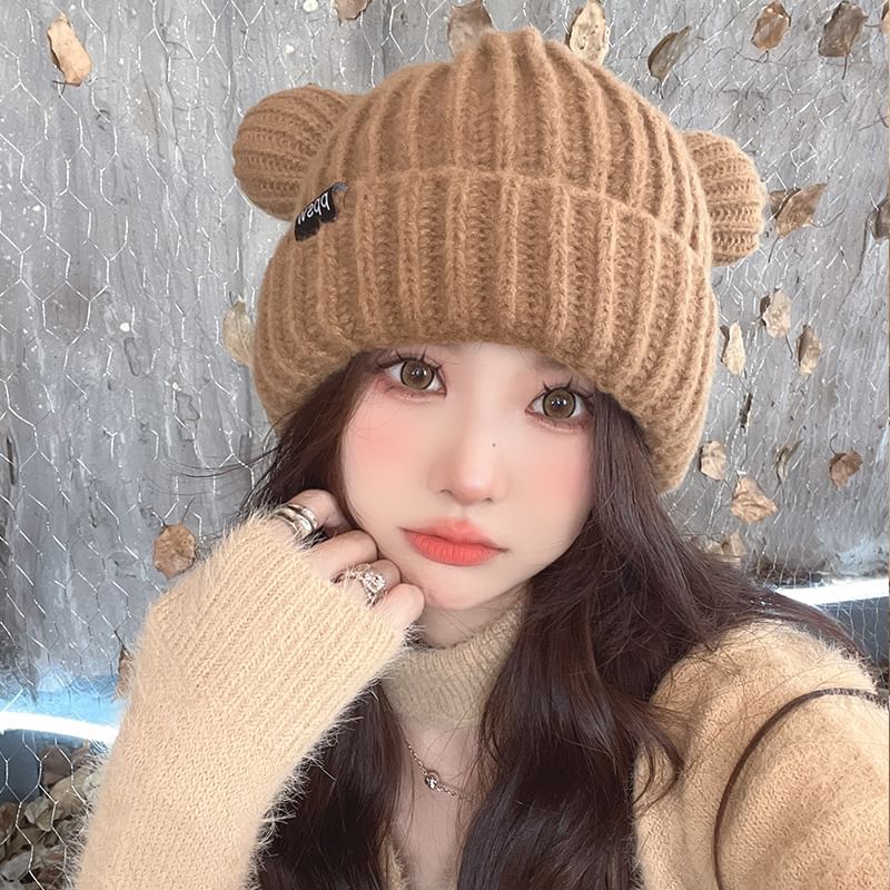 Beanie Bear Knit Ear