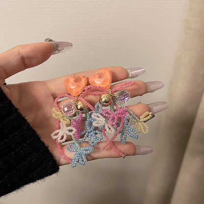 Bow Drop Bead Earring