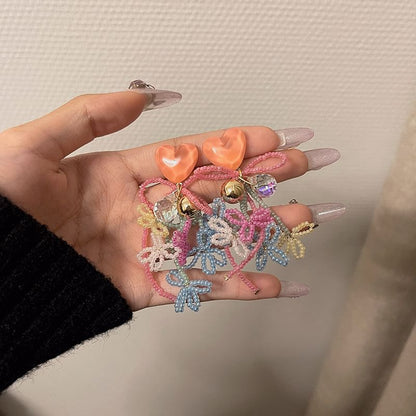 Bow Drop Bead Earring